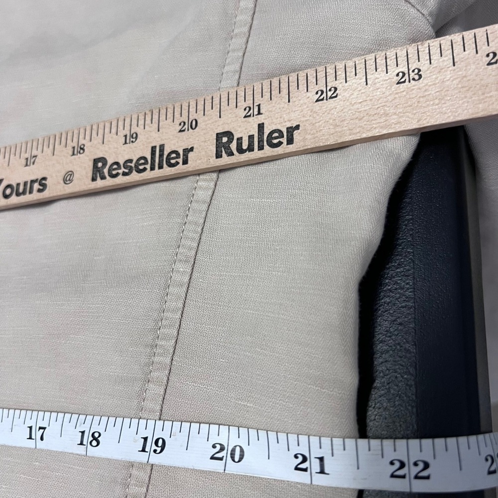 Napapijri Blazer Mens XL Beige Linen Blend Unstructured Herringbone Neutral - Picture 13 of 16